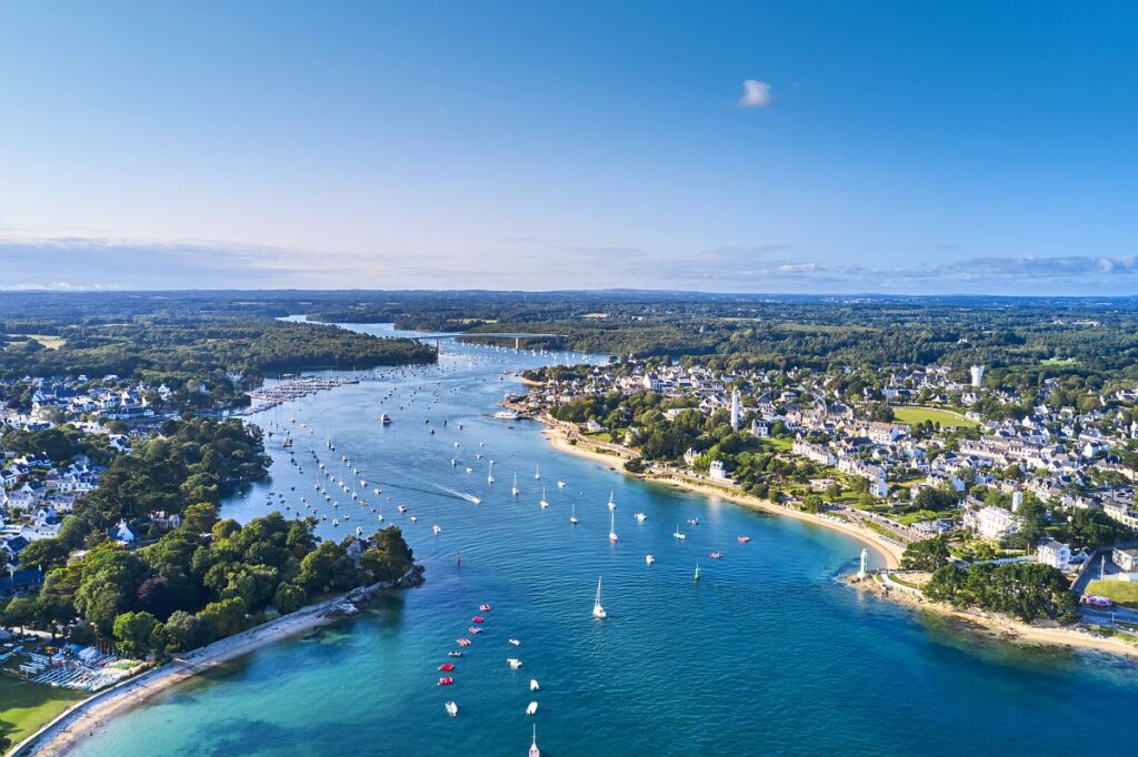 Vue au drone de Bénodet - Finistère Sud